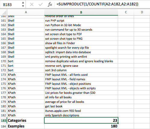 Spreadsheet table with formulas & formatting